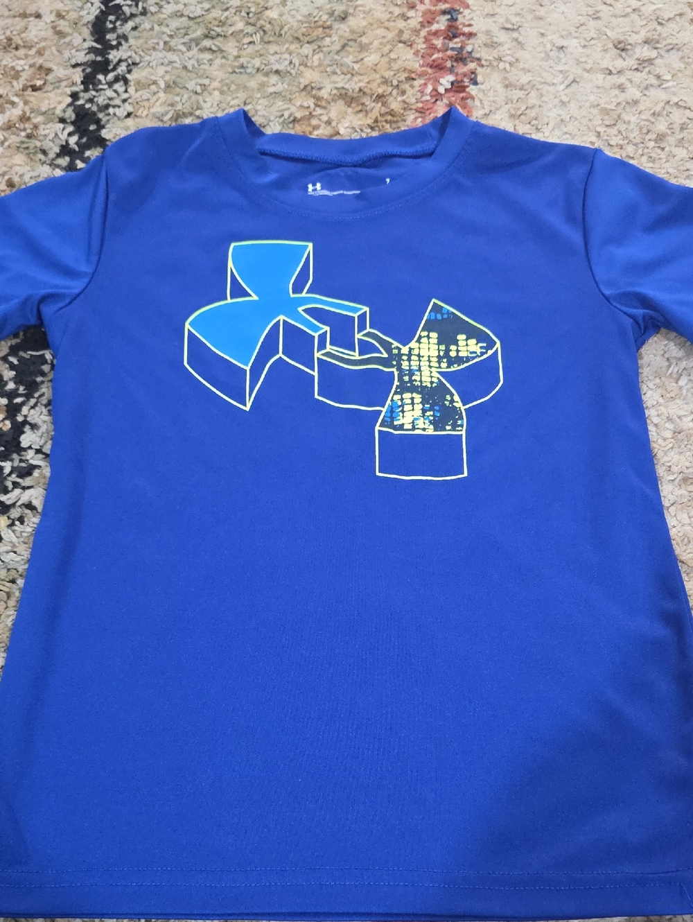 Under Armour Royal Blue Tee with Neon Logo